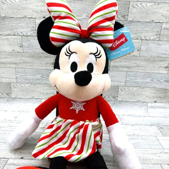 Brand New Disney 22" Minnie Mouse Christmas Plush Toy - Picture 2 of 9